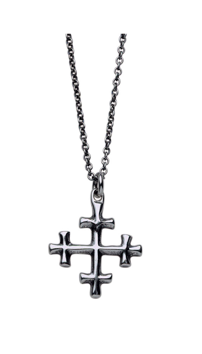 Nordic Viking Athelstan's Cross Ragnar Amulet Necklace - Double side
